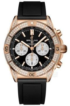 Chronomat B01 42 Red Gold - Diamond / Black / Rubber
