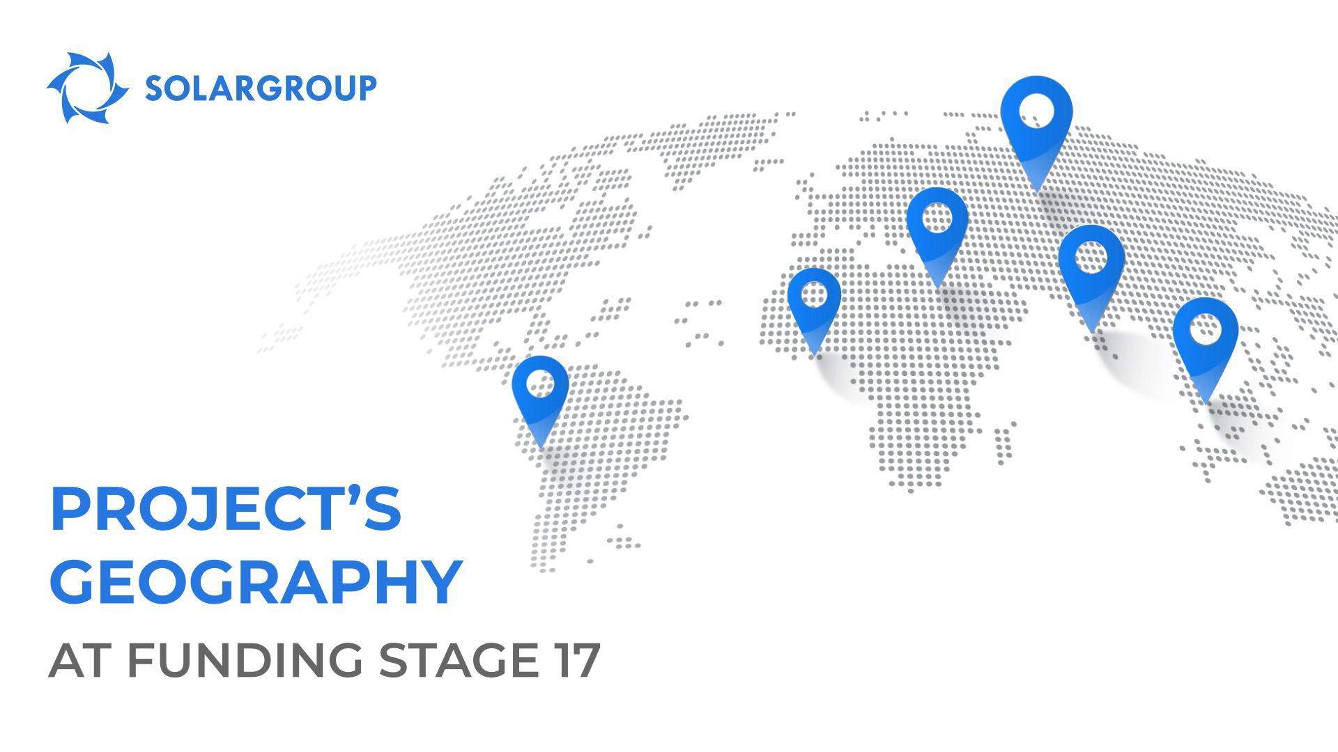 Project's geography at funding stage 17