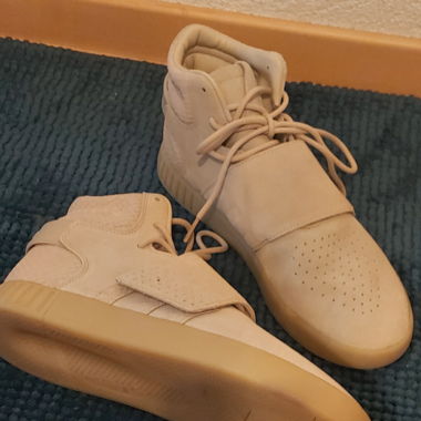 Sneakers high aus echem Leder