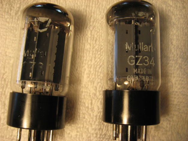 NOS Mullard 5AR4 pair almost new tubes free shipping/pa...