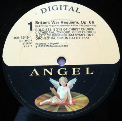 EMI Angel Digital / RATTLE,  - Britten War Requiem,  MI...