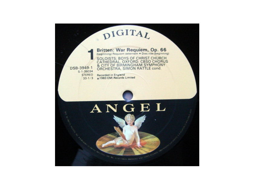 EMI Angel Digital / RATTLE,  - Britten War Requiem,  MINT, 2 LP Set!