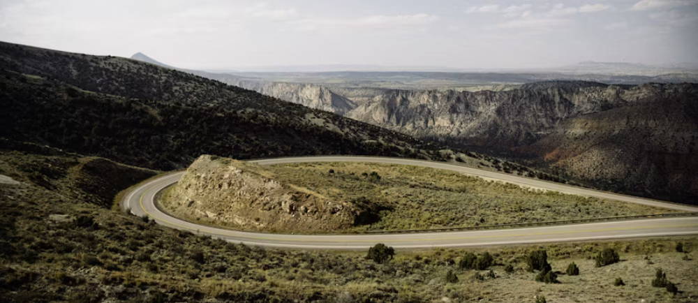 winding road in the mountains