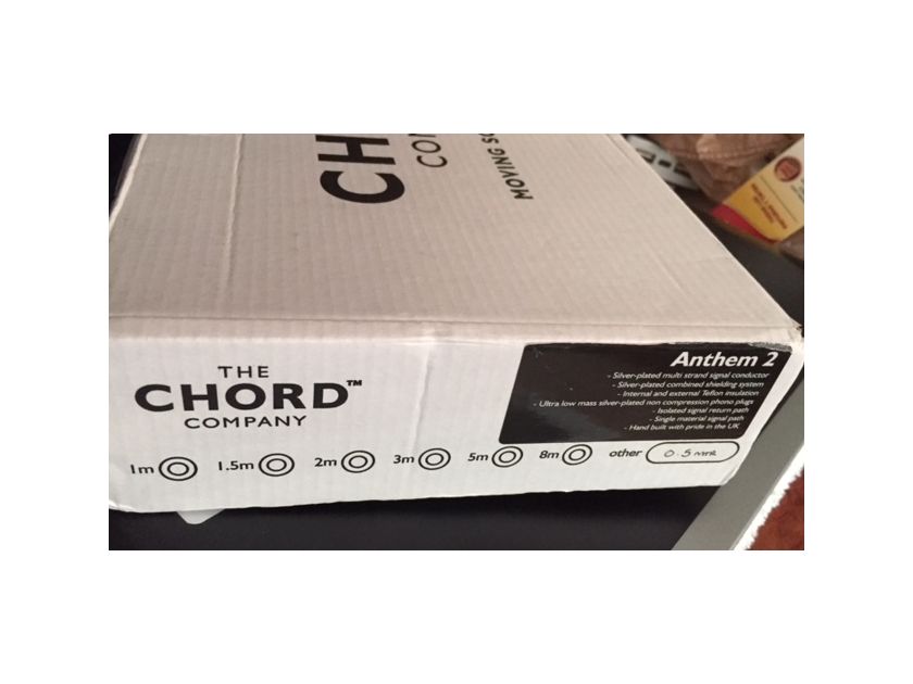 The Chord Company Anthem 2 Interconnects - .5M - Great cables