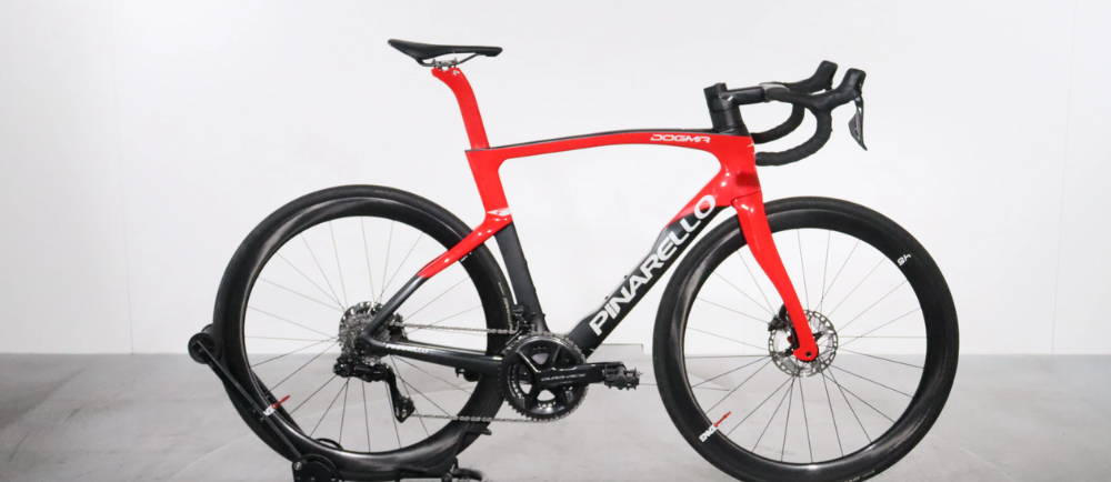 a Pinarello Dogma F road bike