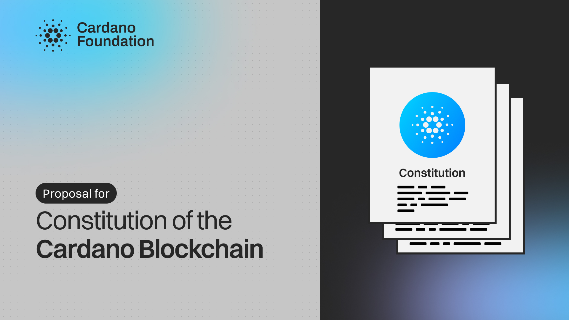 Cardano Foundation’s Proposal for a Cardano Constitution