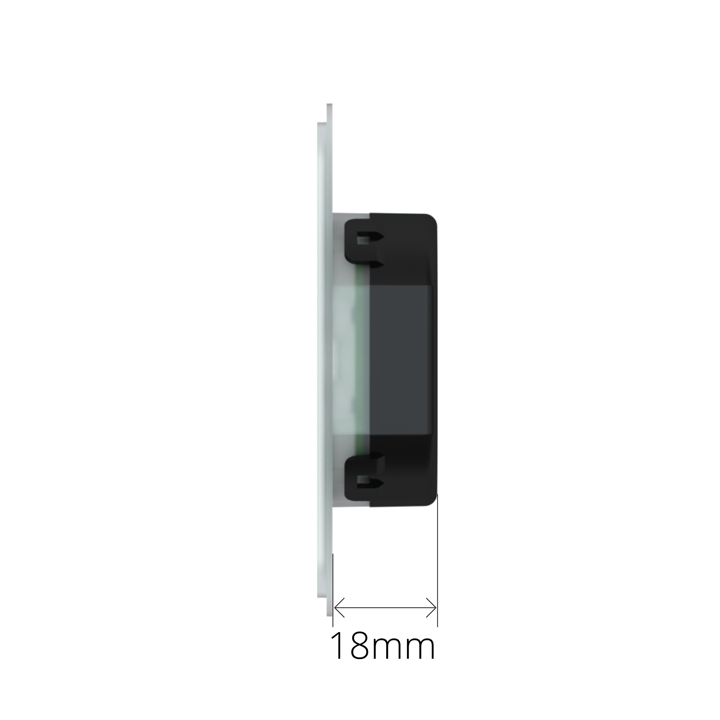 Black Faradite Motion Sensor 360 Volt Free dry contact connected cable