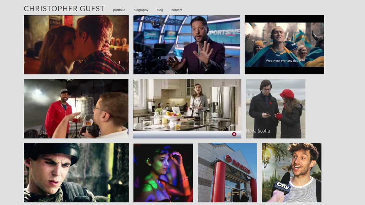 Screenshot of Christopher Guest, from the filmmaker portfolios collection.