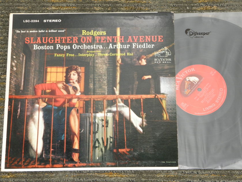 Arthur Fiedler Boston Pops Orchestra - Rodgers "Slaughter On Tenth Avenue" RCA Living Stereo RCA LSC 2294 Shaded Dog