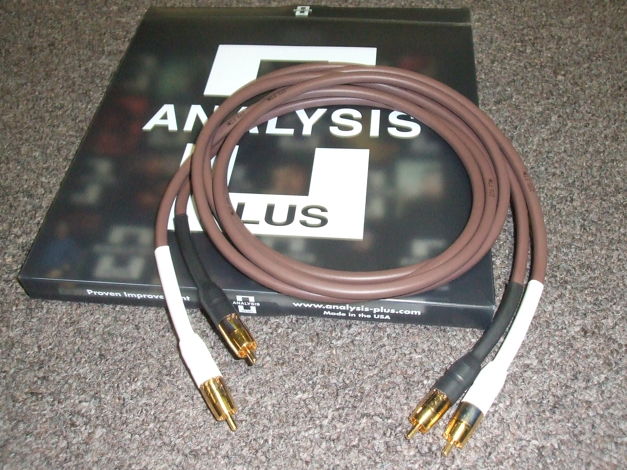 Analysis Plus Chocolate Oval-In Interconnect 1.5 meter RCA