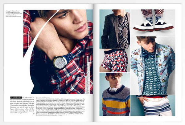 Fashion magazine layout