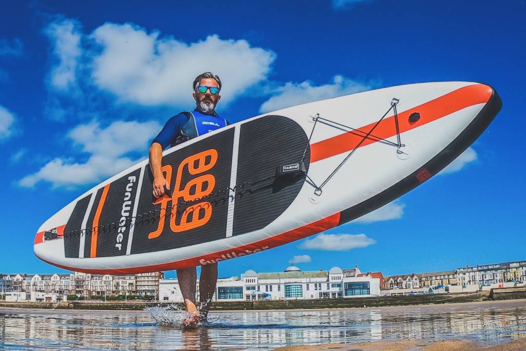 Funwater SUP board inflatable are cheap paddle board and affordable in Canada