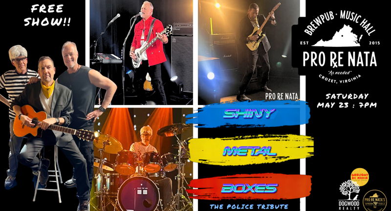 Shiny Metal Boxes: The Music of The Police & Sting @ Pro Re Nata