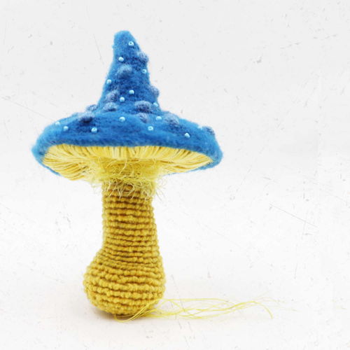 Blue Cap | crochet Mushroom