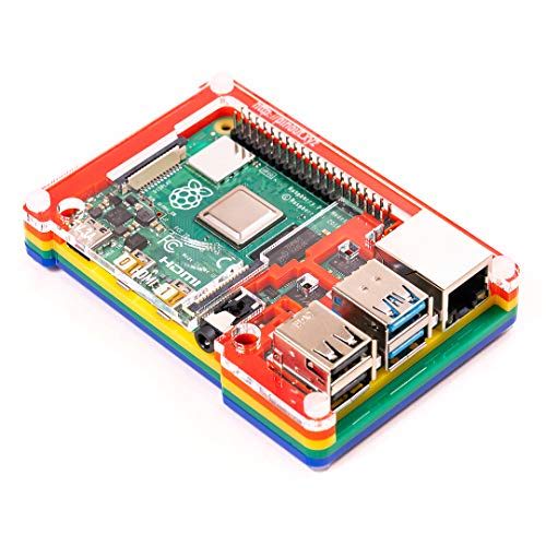 Pibow Coupé 4 (Raspberry Pi 4 only) Rainbow vs Miuzei Raspberry Pi 4 ...