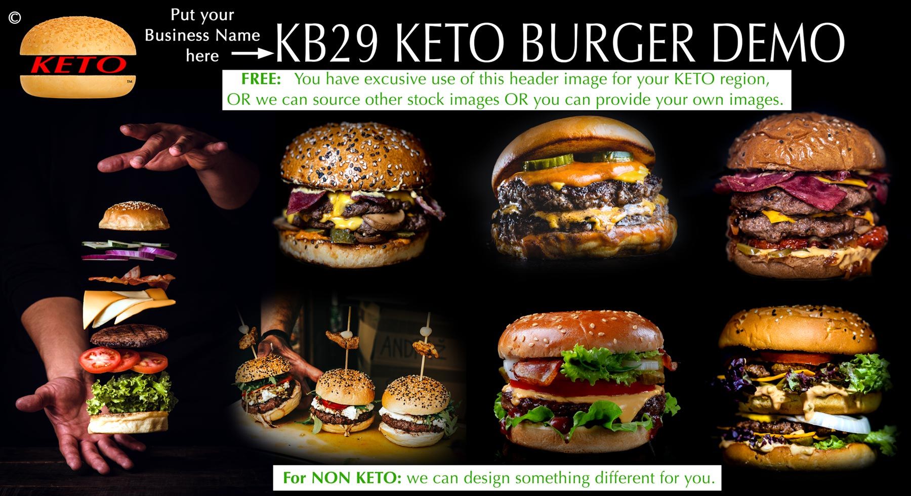 Logo - Keto Burgers Online Gympie