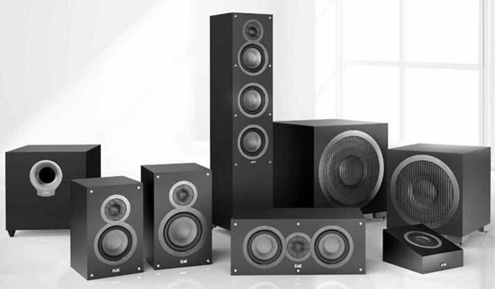 Elac Debut Surround sound package designed by Andrew Jo...