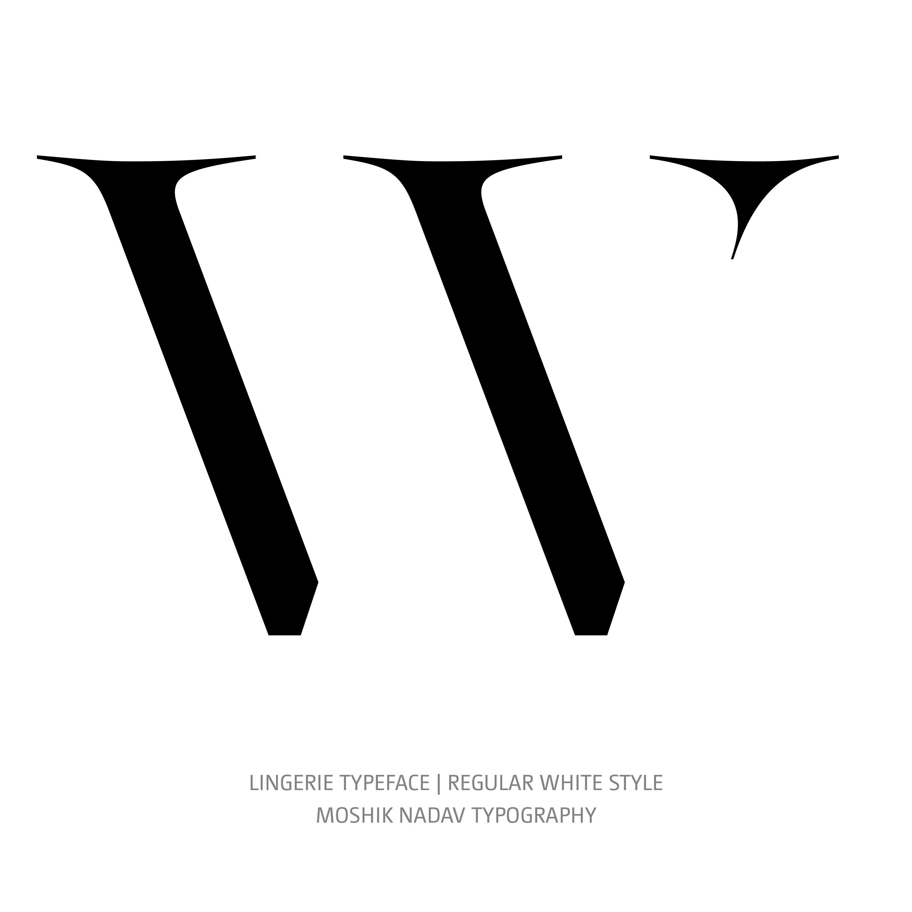Lingerie Typeface Regular White W