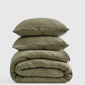California King, Organic Airy Gauze Quilt Set | Quince