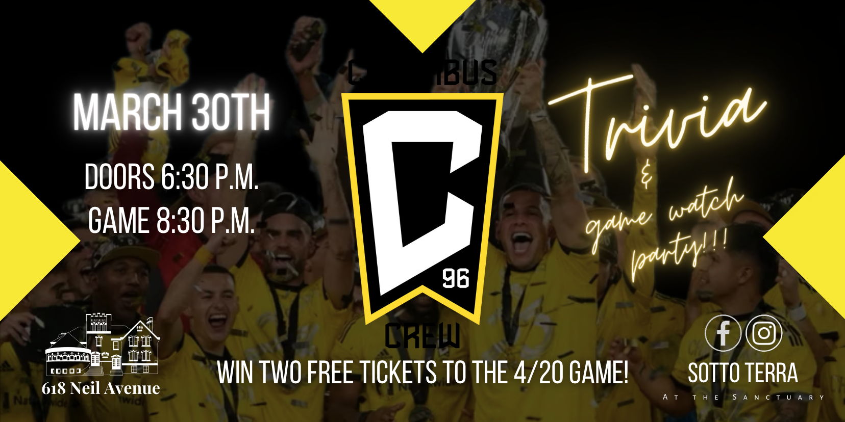 Columbus Crew Trivia & Game Watch Party!!! promotional image