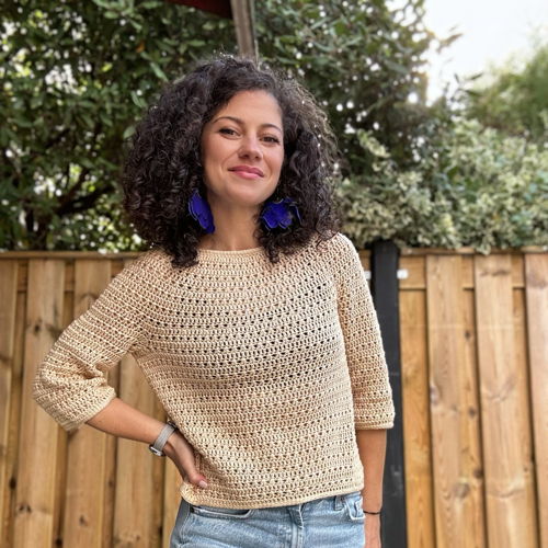 Haak een vlekkeloze ronde juk trui // Koraal trui