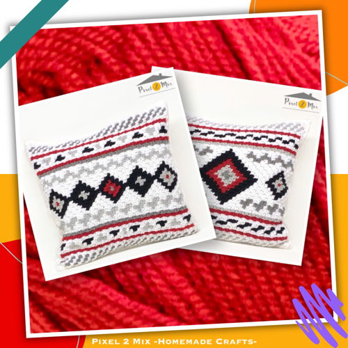 Zuma - The Aztec Pillow Cover - Mini Corner to Corner C2C Crochet