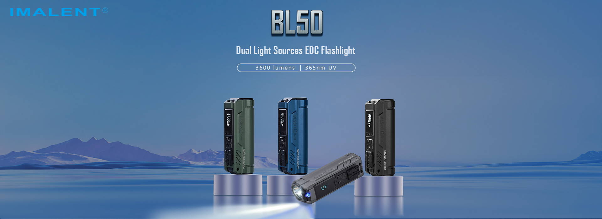 Dual Light Sources EDC Flashlight IMALENT BL50