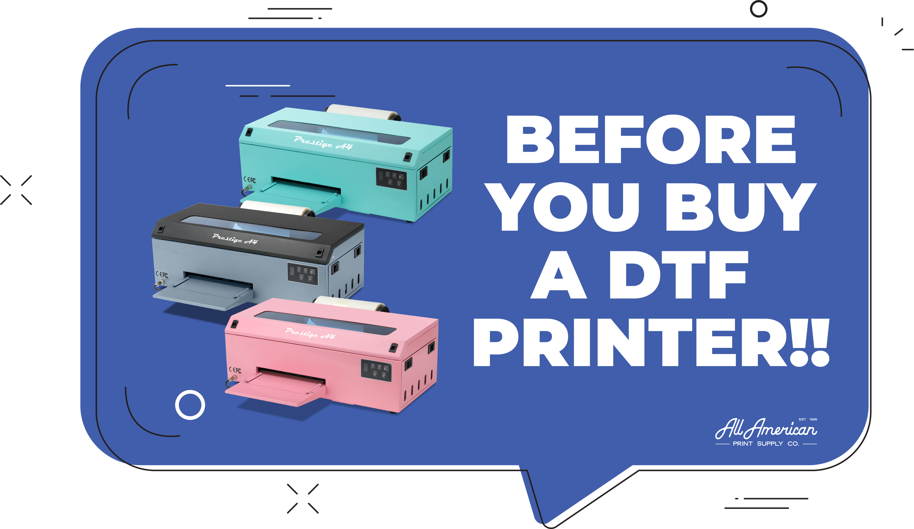 All American Print supply Co Prestige A4 DTF Printer