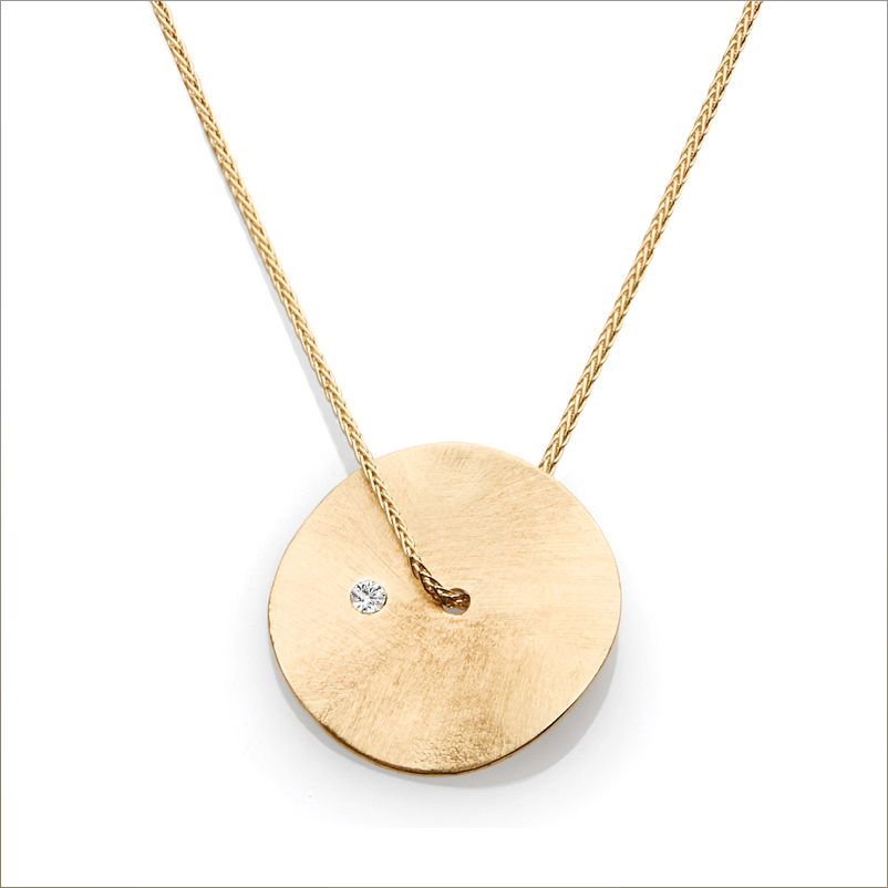 14ct Yellow Gold Fashion Diamond Necklace