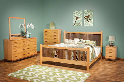 Image of Stickley Style fully customizable East Metro Bedroom Set through Harvest Home Interiors Amish Solid Wood Furniture