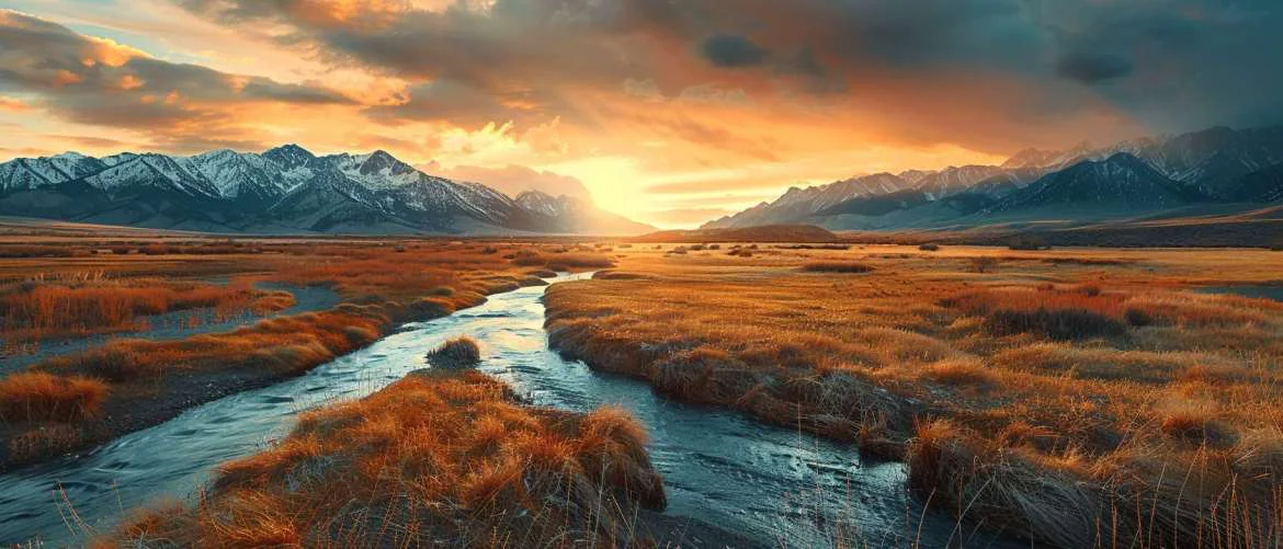Twilight landscape symbolizing a traveling PT's journey across diverse terrains.