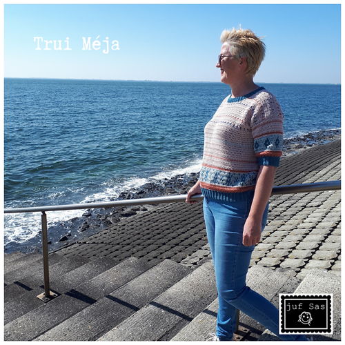 Crochet pattern sweater Méja by teacher Sas