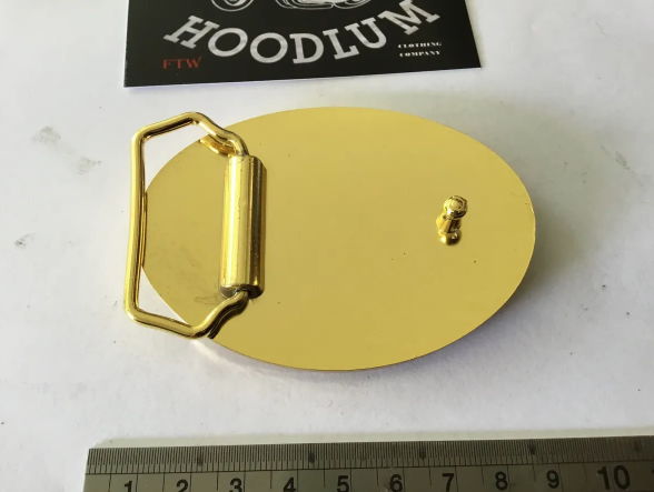 1 x GOLD coloured. BELT BUCKLE. SANDY HARBUTT - Image 3