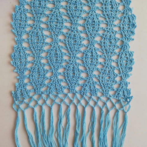 "Wild Blue Yonder" crochet scarf
