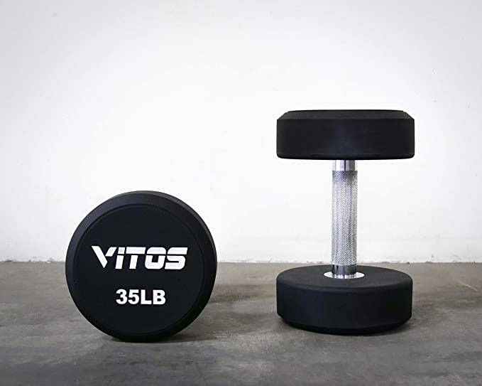 Vitos Fitness TPU Urethane Commercial Dumbbells