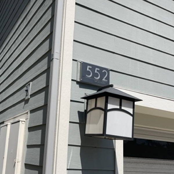 Illuminated address numbers 9