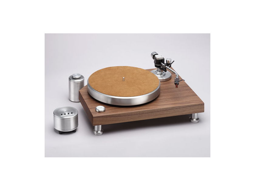 Acoustic Solid Classic Wood (Walnut) Turntable package