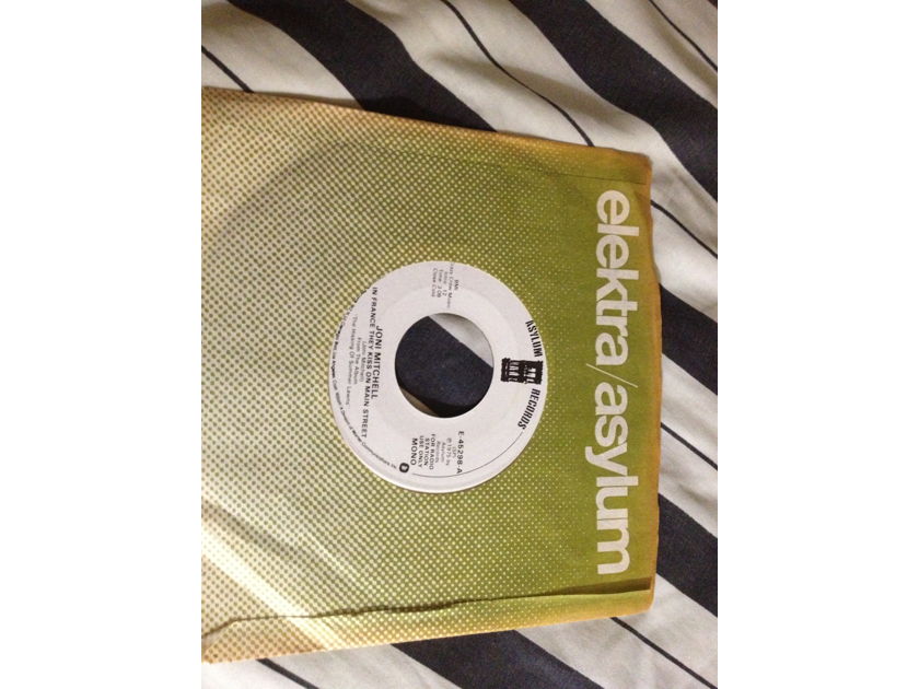 Joni Mitchell - In France They Kiss On Main Street Asylum Records Promo 45 Single Mono/Stereo Vinyl NM