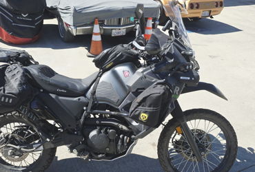 2022 KAWASAKI KLR650 ADVENTURE motorcycle for rent near Los Angeles, CA