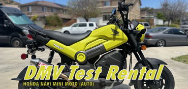 DMV Test - Motorcycle/Scooter Rental near San Diego, CA
