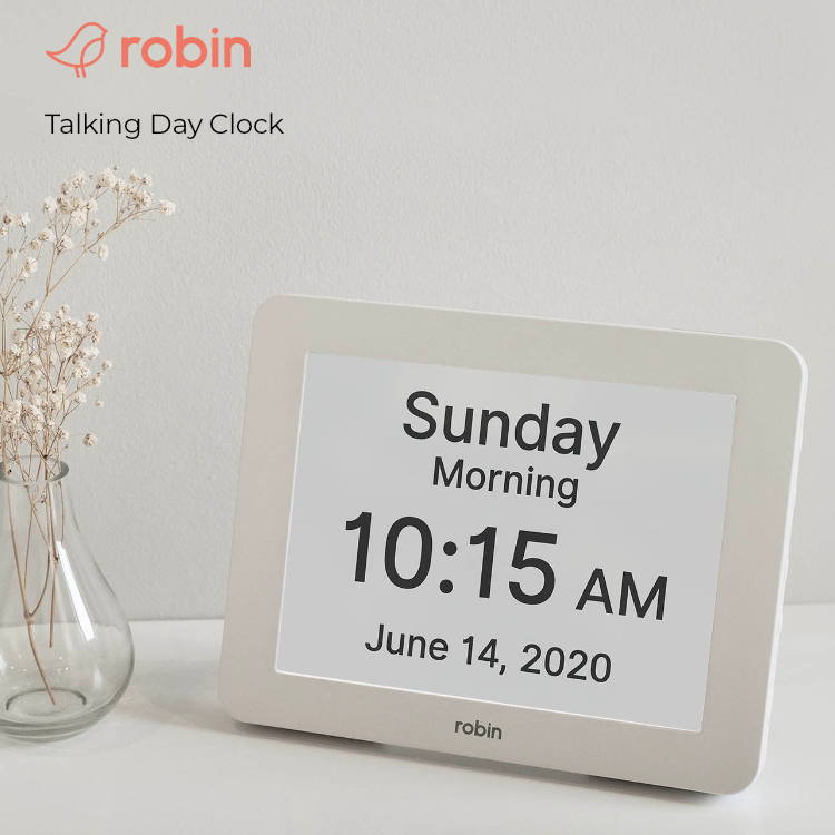 Dementia Clock with reminders and talking time and date.