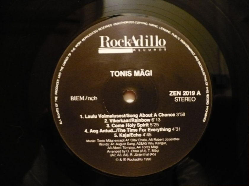 Tonis Magi. - Tonis. RockAdillo, 1990. Finland. Estonian Art, Prog Rock. Mega rare.