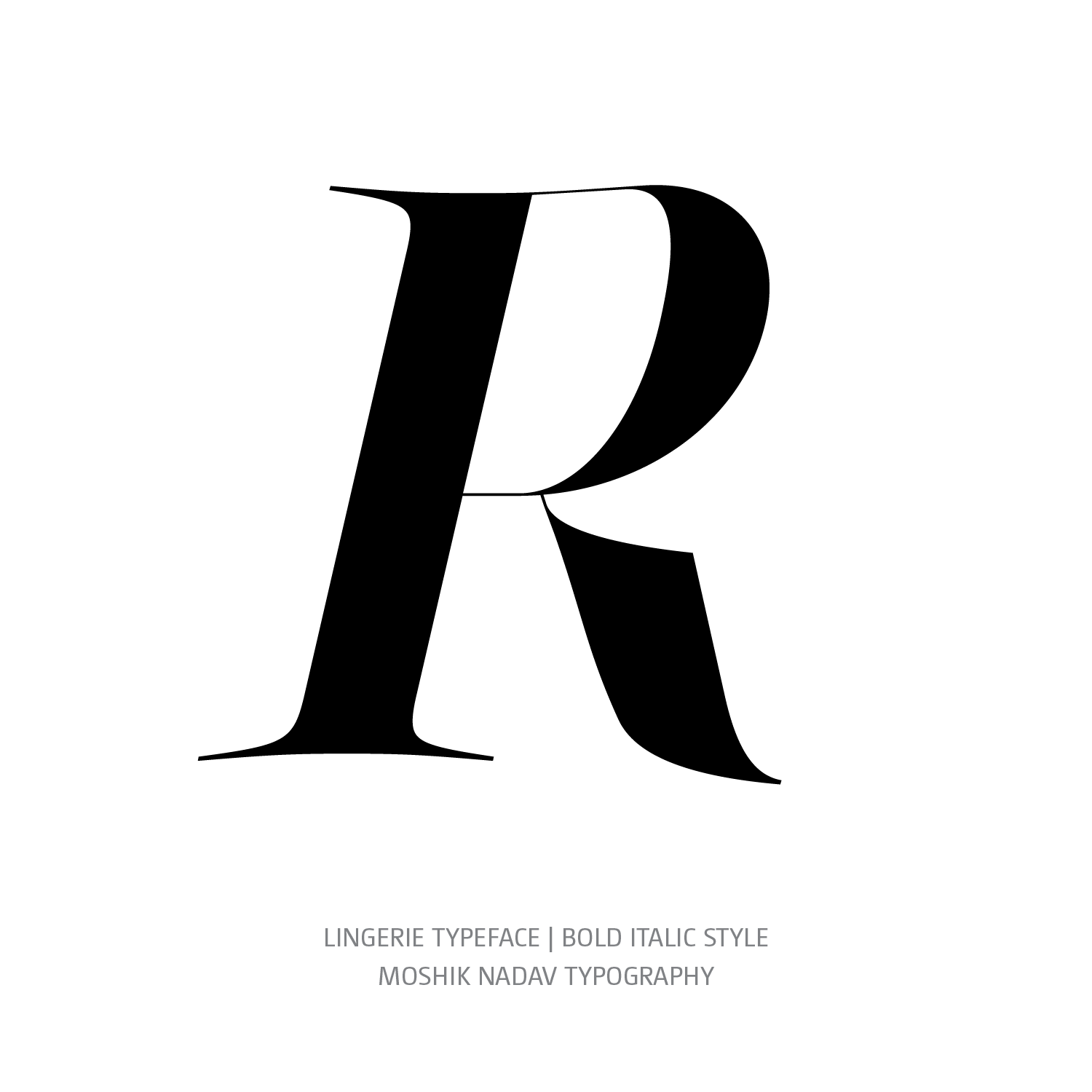 Lingerie Typeface Bold Italic R