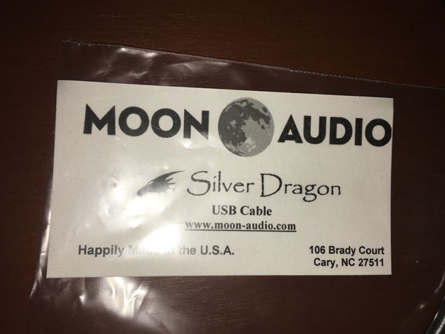 Moon Audio Silver Dragon USB A to B  3ft