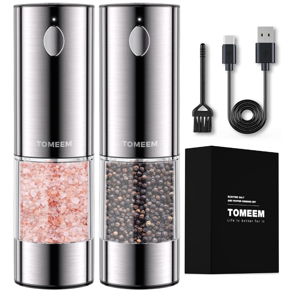 Electric Salt and Pepper Grinder Set