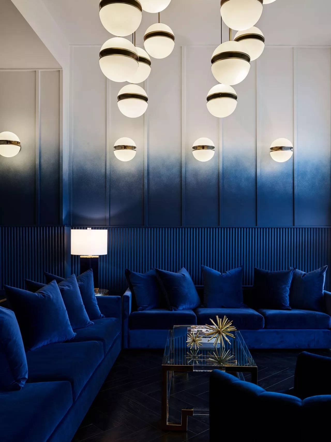 Blue Living Room by Greg Natale