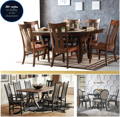 Amish Solid Wood Dining Table and Chairs