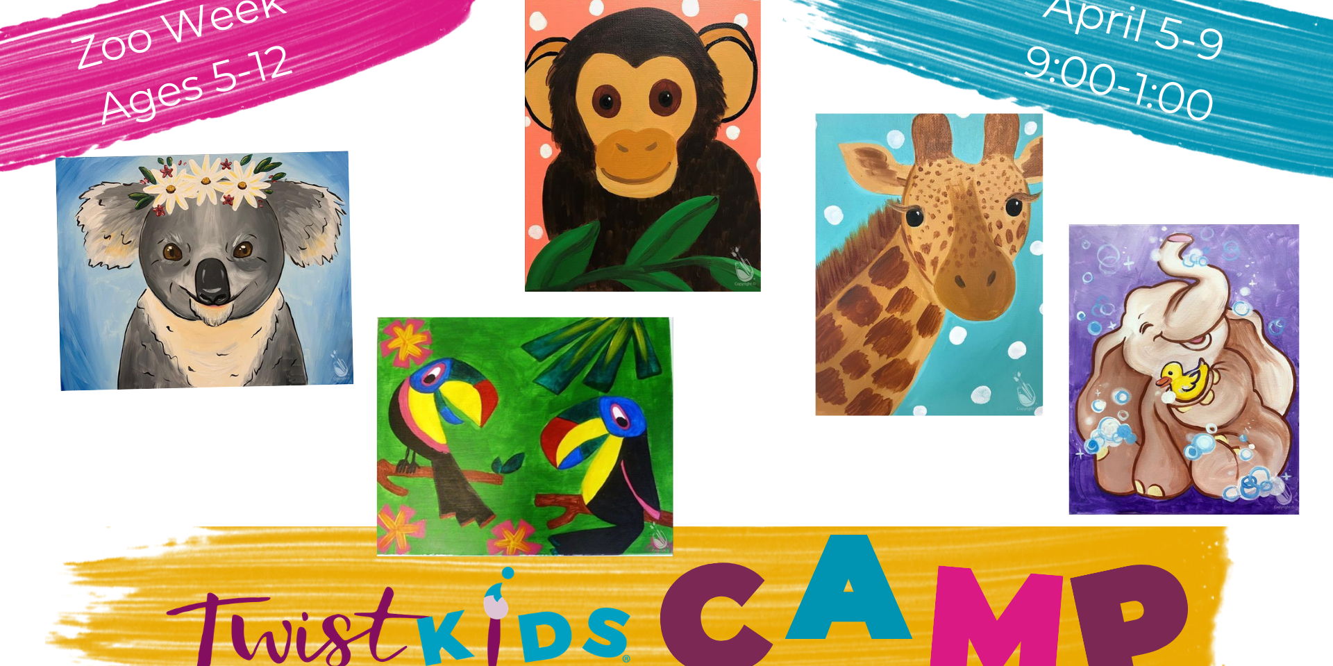 Twist Kids Spring Break Zoo Camp promotional image