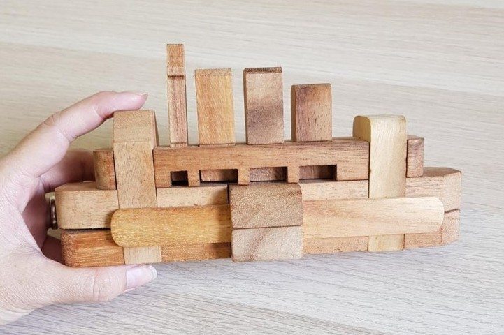 Wooden Titanic Boat Puzzle brainteaser Toy-last one in stock - Image 3