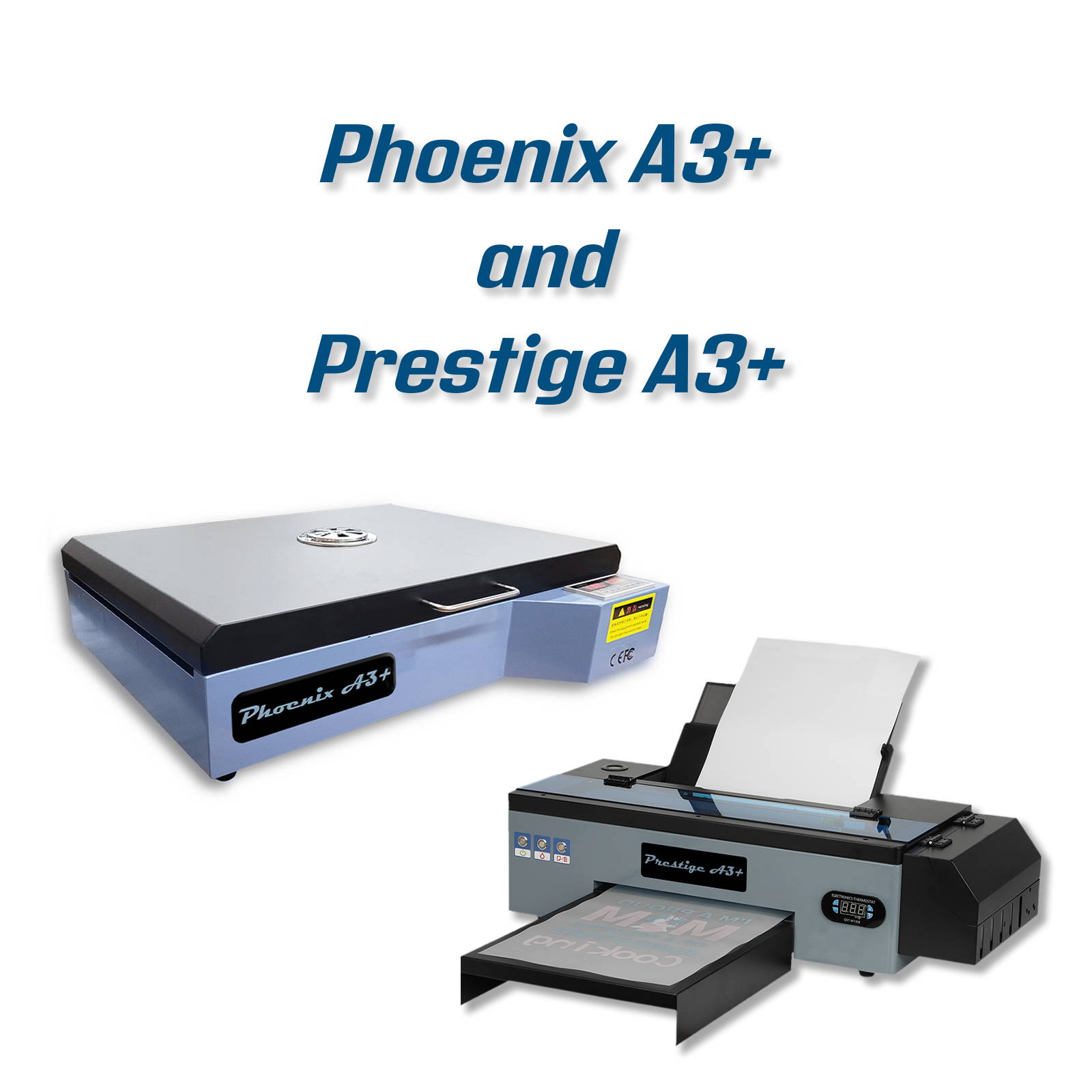 Prestige A3+ Printer for DTF and Phoenix A3 Curing Oven